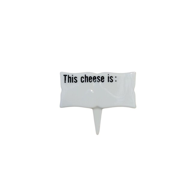4 Vtg Shafford Cheese Markers Porcelain Party Charcuterie - Picture 6 of 7